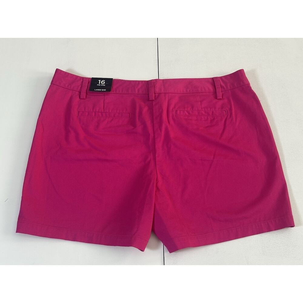 Land’s End Women's Shorts Size 16 Pink Magenta NWT - Picture 14 of 16